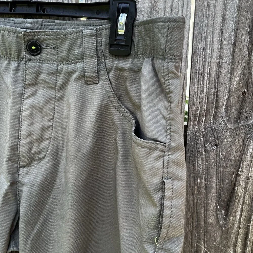 William Murray Performance Golf Shorts Men 32 Straight Fit Brown Athletic Tartan